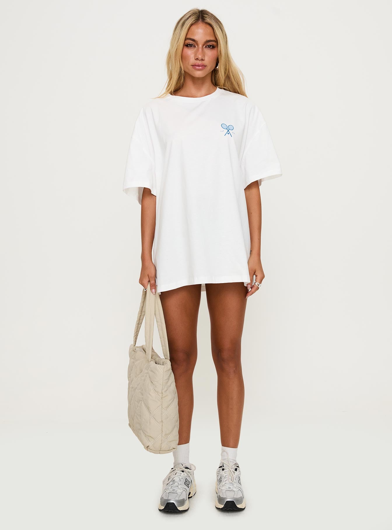 Club Polly Oversized Tee White Buy Cheap Inexpensive