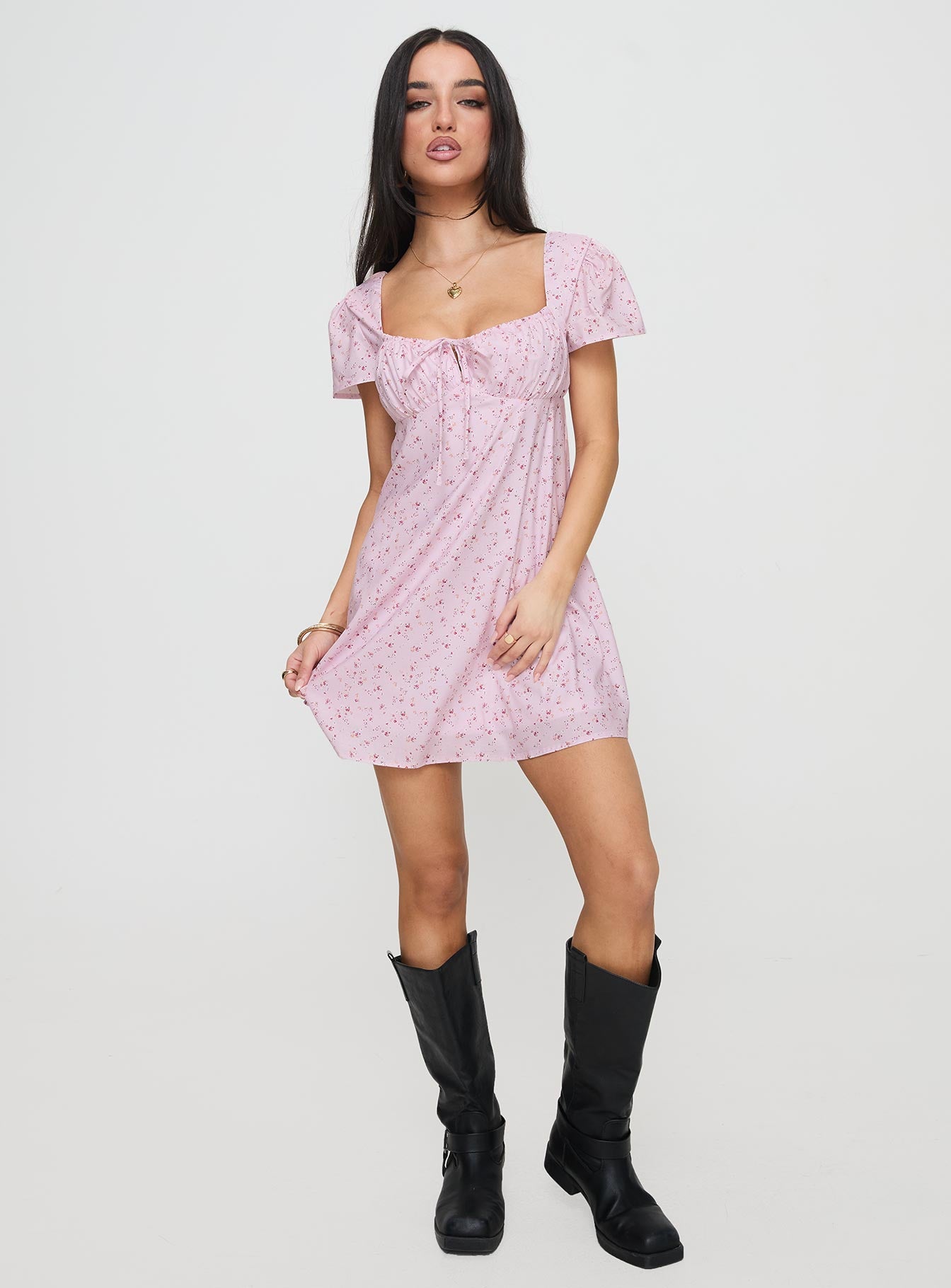 Jaxton Mini Dress Pink Multi Affordable Cheap Online