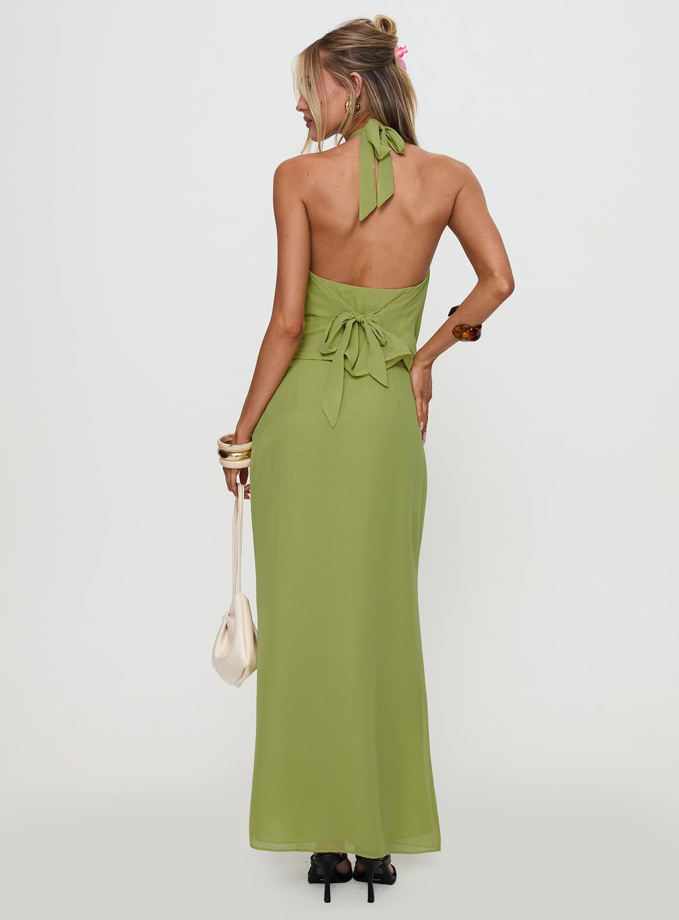 Eleganza Maxi Skirt Green Outlet Collections