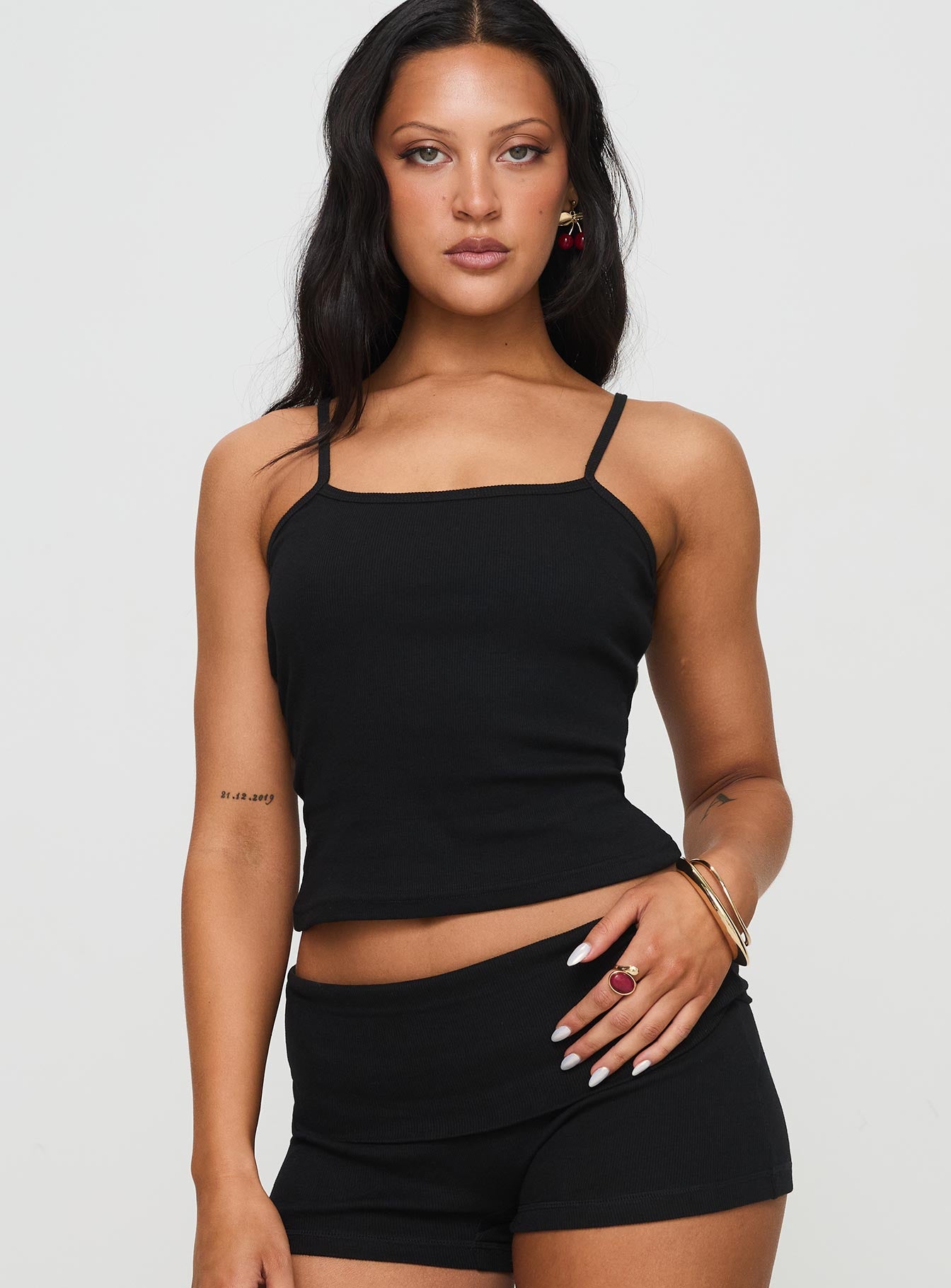 Baseline Rib Top Black Buy Cheap Visit New