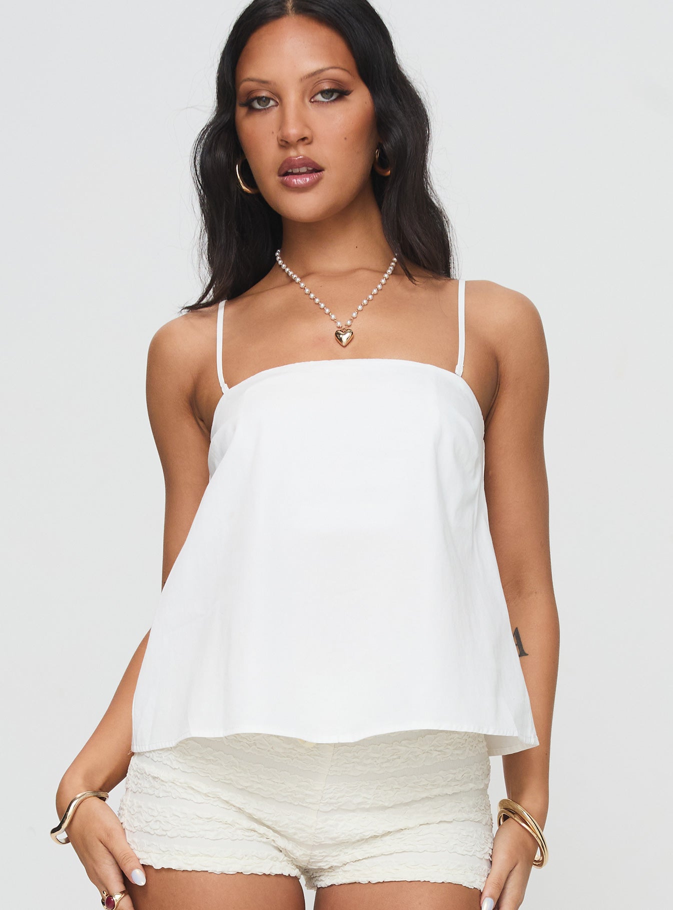 Trapeze Strapless Top White Limited Edition Online