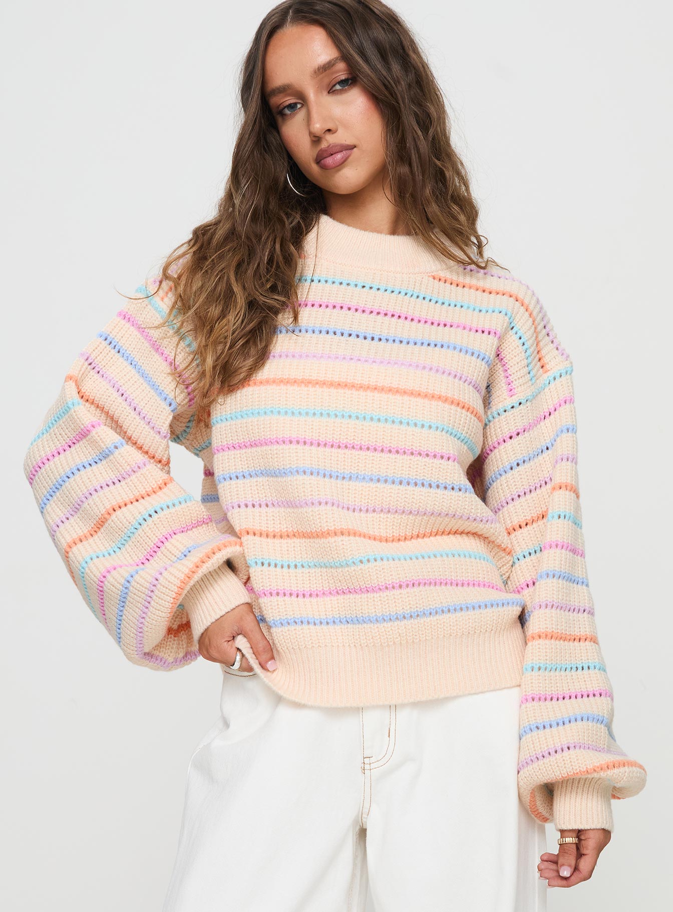 Harmony Knit Sweater Multi Sale Enjoy