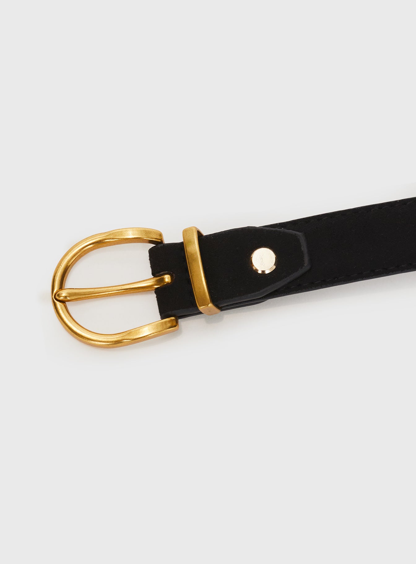 Jaslynn Faux Suede Belt Black Excellent