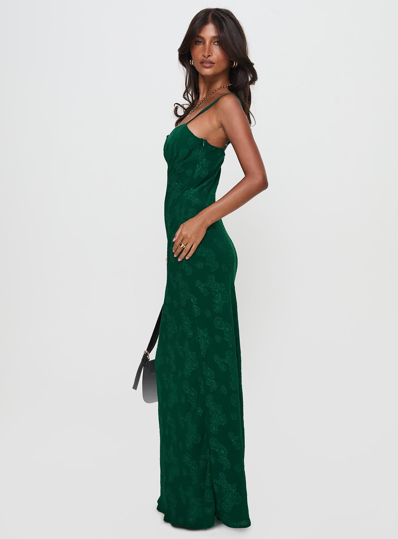 Ginette Maxi Dress Forest Green Outlet Buy