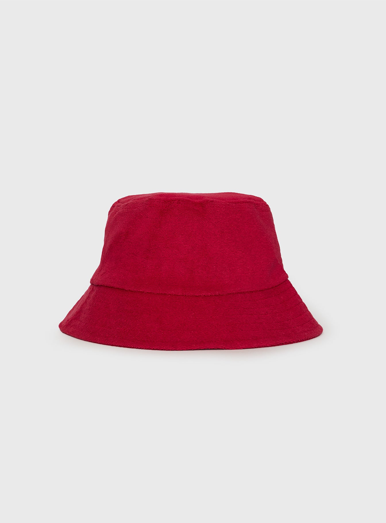 Summer Salt Terry Bucket Hat Red Clearance 2025 Unisex