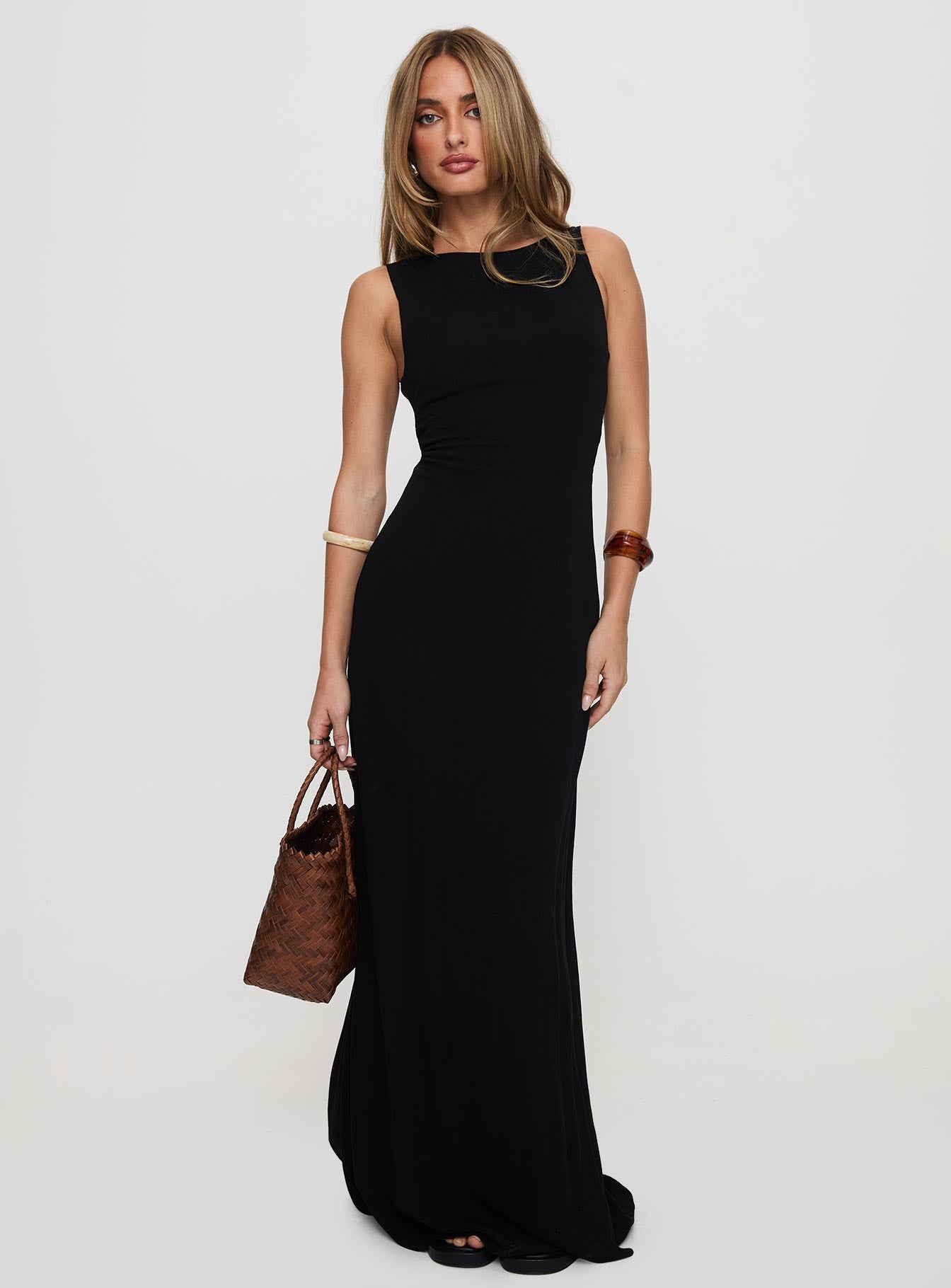 Ace Of Hearts Backless Maxi Dress Black Cheap Sale Footlocker Pictures