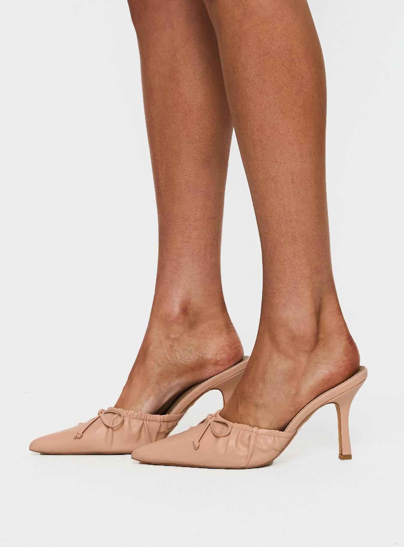 Get To You Pointed Toe Heels Beige For Nice