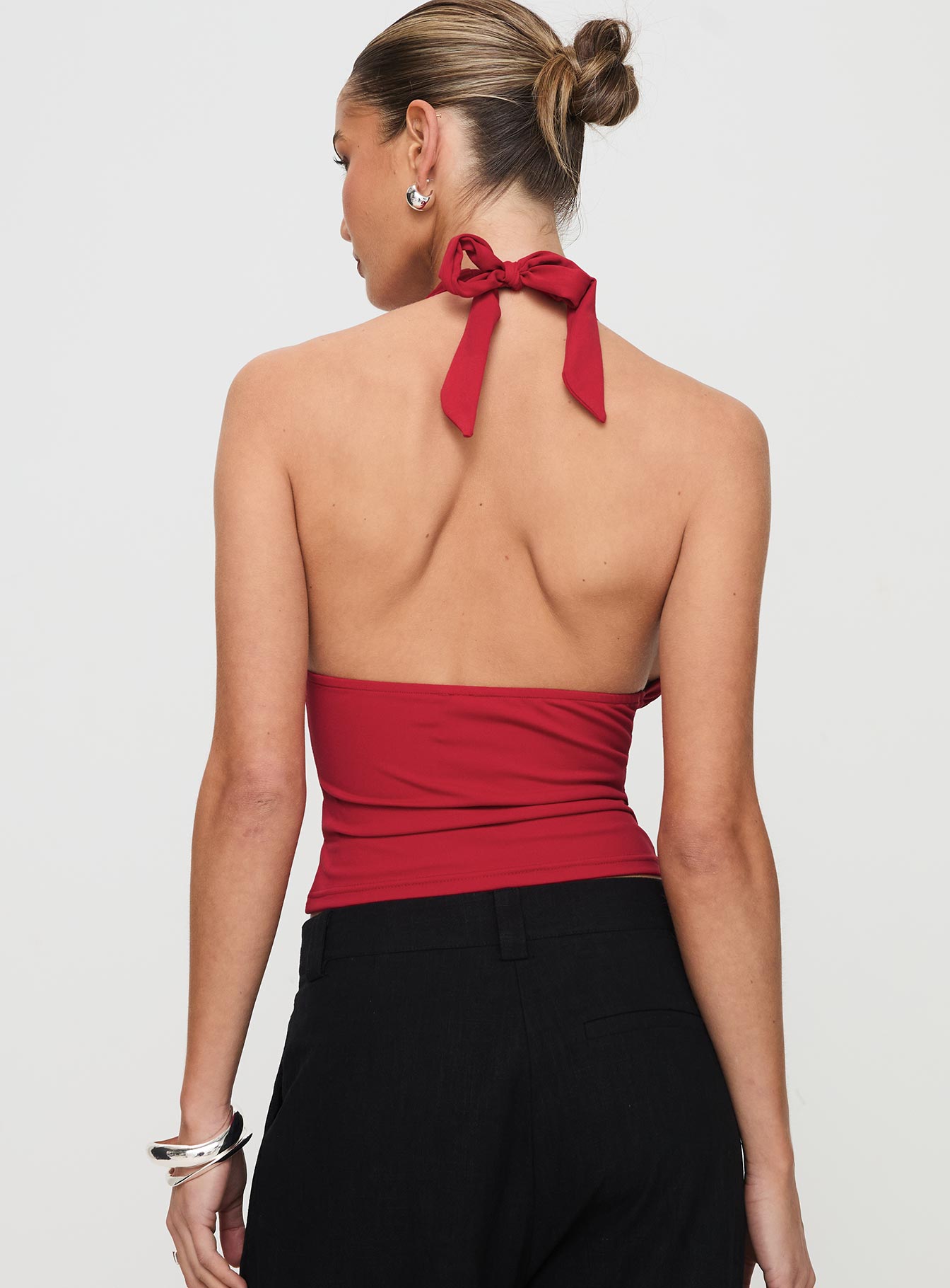 Whimsy Halter Top Red Brand New Unisex Sale Online