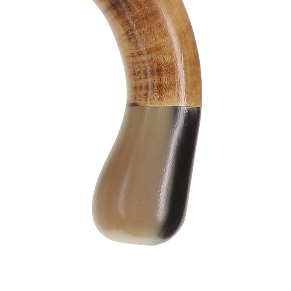 French Authentic: Blonde Horn Ball Cane with Light Maple Best Sale Cheap Pice