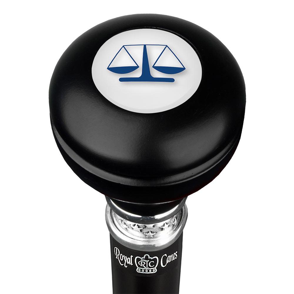 Legal lawyer Knob Walking Stick w/ Black Beechwood Shaft & Pewter Collar Buy Cheap Tumblr