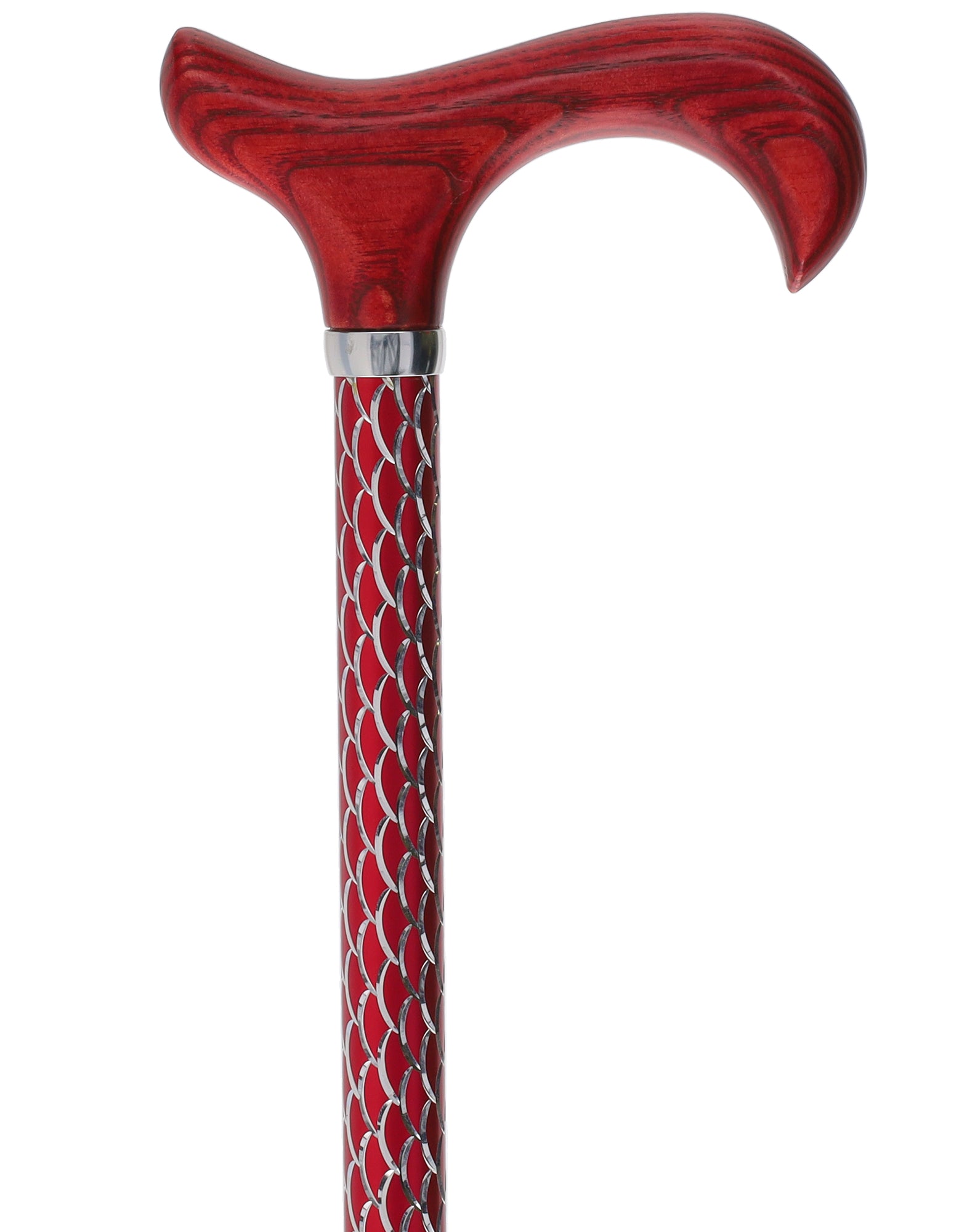 Limited single item listing: Red Etched Adjustable Cane w/ wooden red handle Discount Brand New Unisex