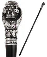 Skull in Hand Pewter Sword Cane Shop Offer