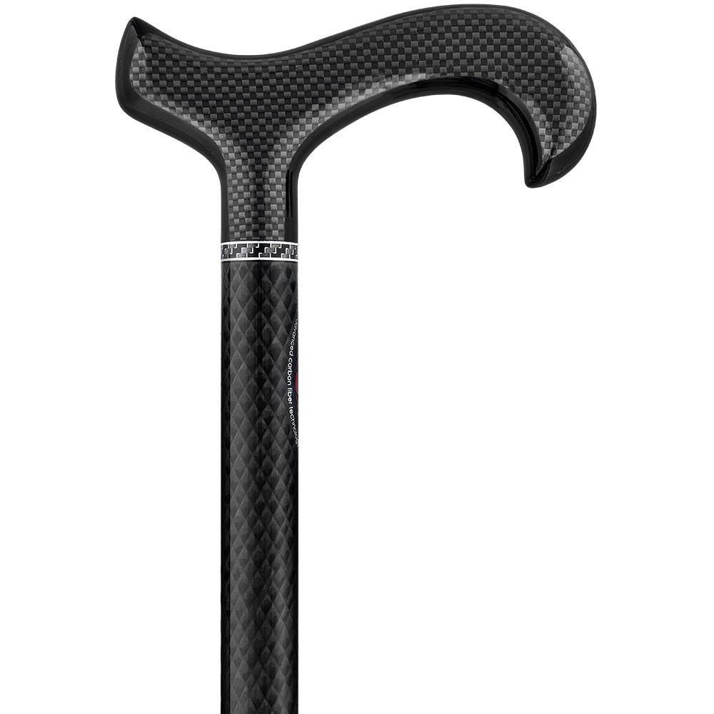 Extra Tall, Folding Carbon Fiber Derby Cane - Adjustable Sale 100% Guaranteed