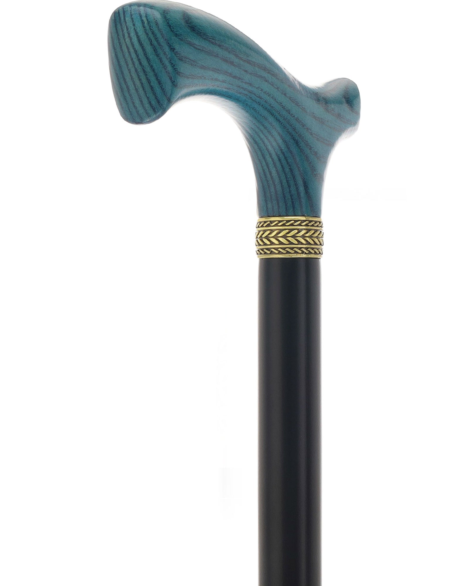 Stylish Blue Denim Fritz Cane, Sleek Black Beechwood Shaft Cheapest For Sale