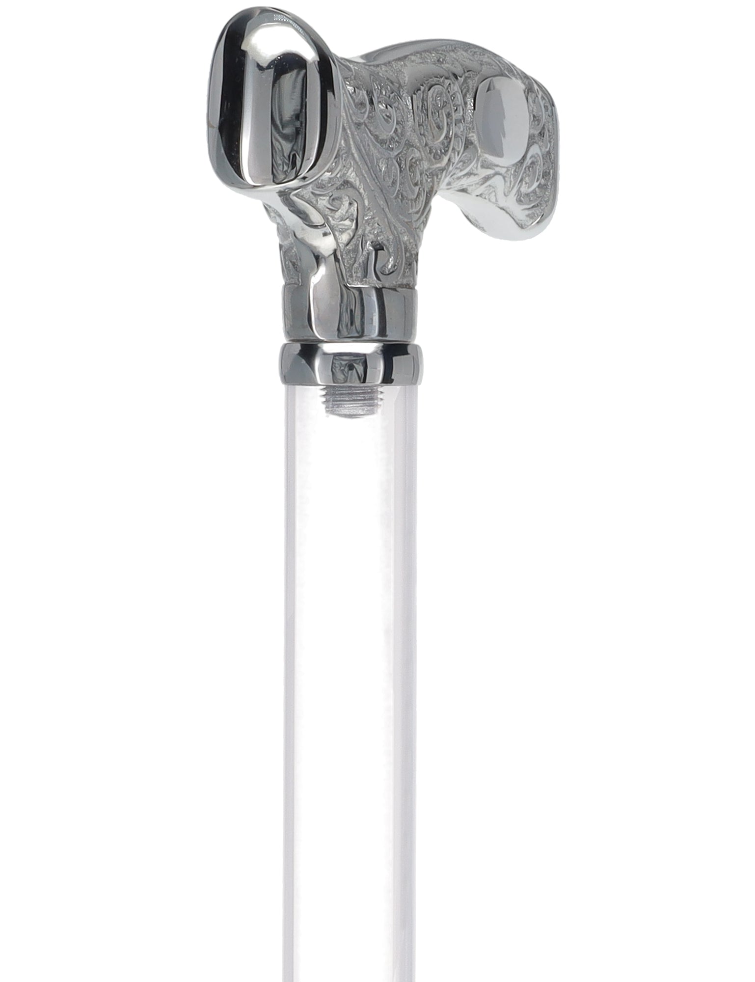 Make It Yours: Invisible Clear Shaft w/ Premium Chrome Brass Cane The Cheapest For Sale
