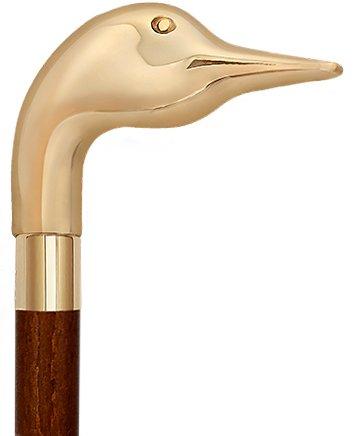 Brass Goose Handle Walking Cane w/ Custom Shaft and Collar Manchester Great Sale Online