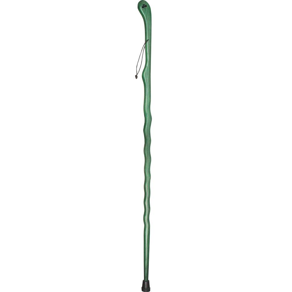 Shamrock Engraved Green Ash Riverbend Hiking Staff Newest For Sale