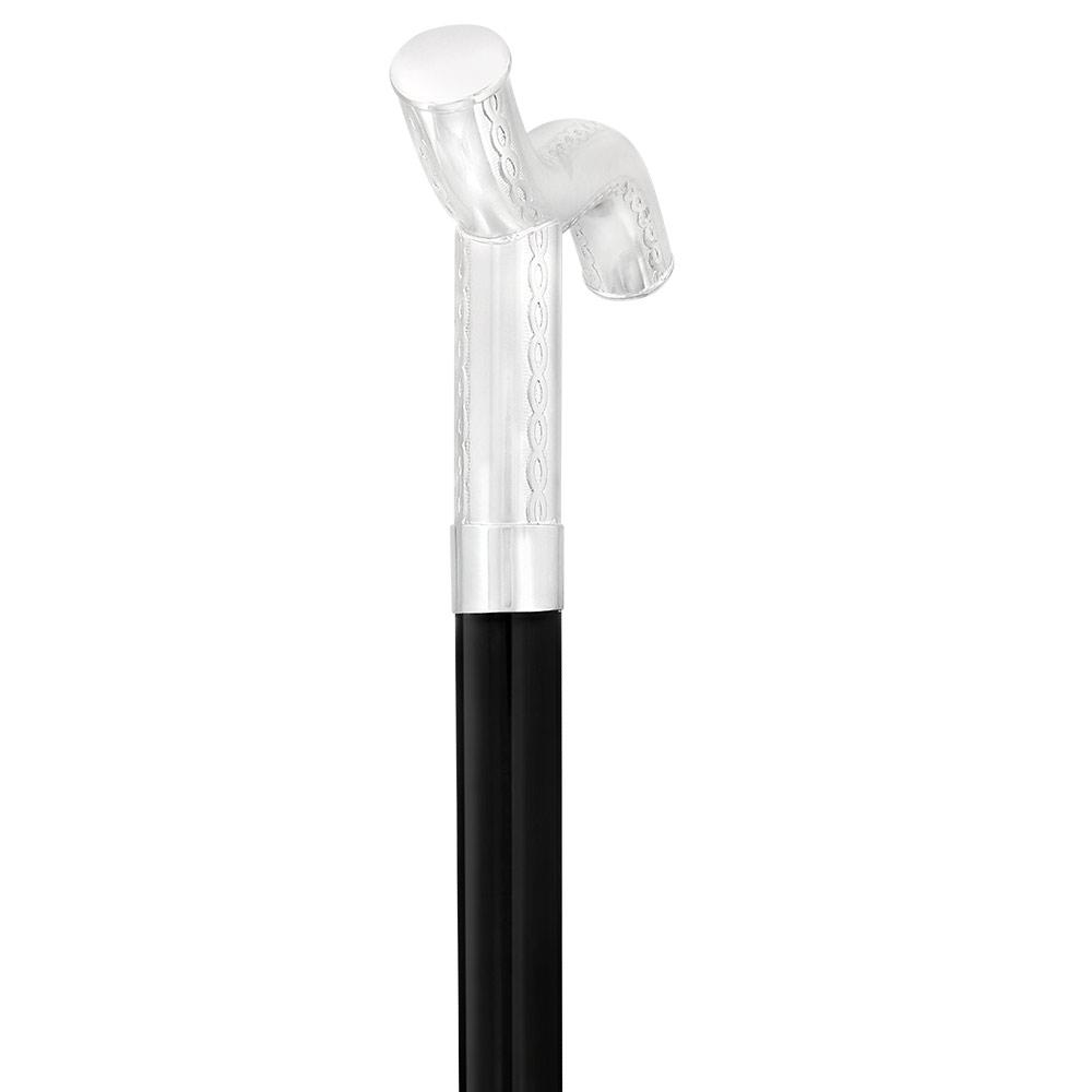 Italian Luxury: 'Harmoniously Poised' Cane, In 925r Silver Clearance Deals