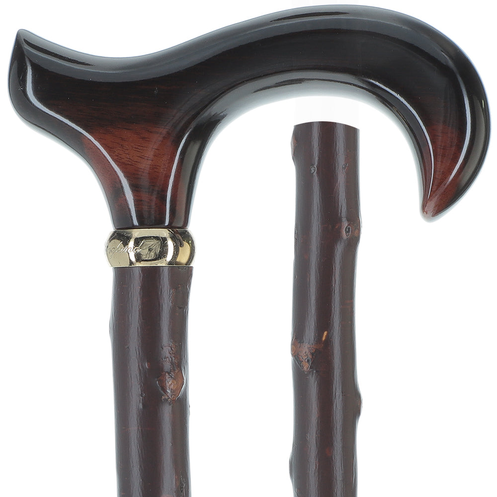 Scratch and Dent Sandalwood Wide Handle Walking Cane w/ Blackthorn Shaft (limited supply) V2096 Outlet Store Online