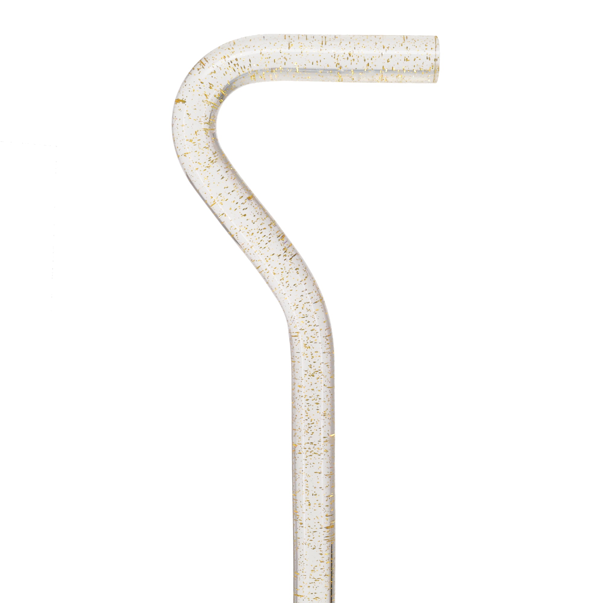 Golden Shimmer Cane: Gold Sparkles in Invisible Clear Shaft Clearance Purchase