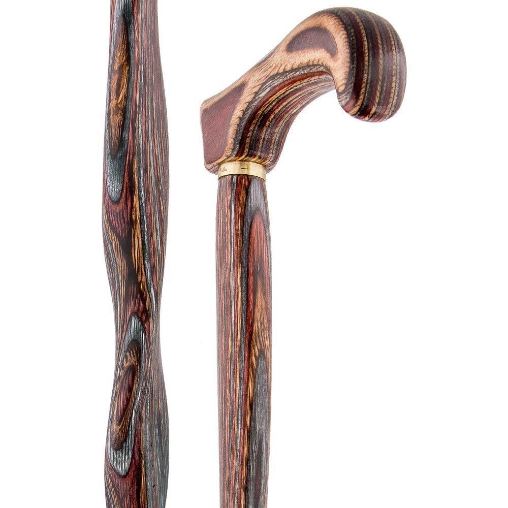 Scratch and Dent USA-Made Twisted Rustic Red Cane: Unique Colorwood Laminate V2044 Footaction Online