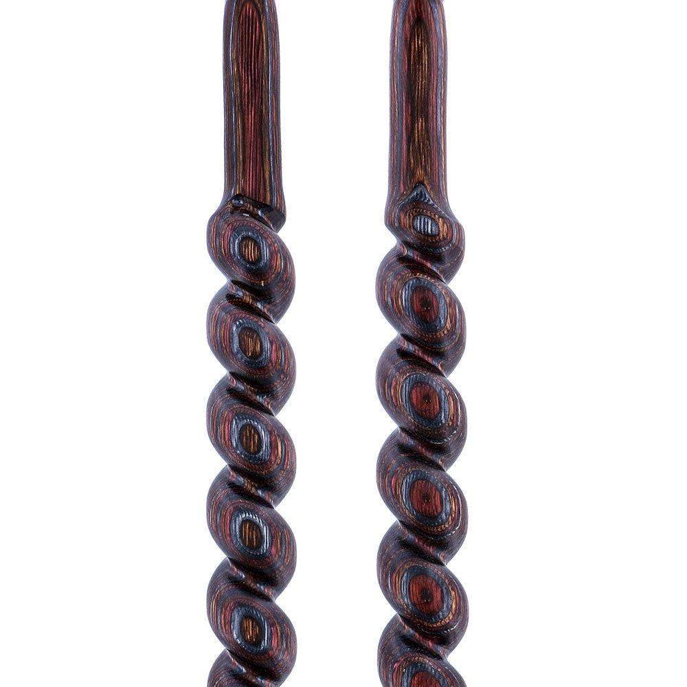 USA-Made Twisted Spiral Cane: Rustic Red Durable Laminate Wiki For Sale
