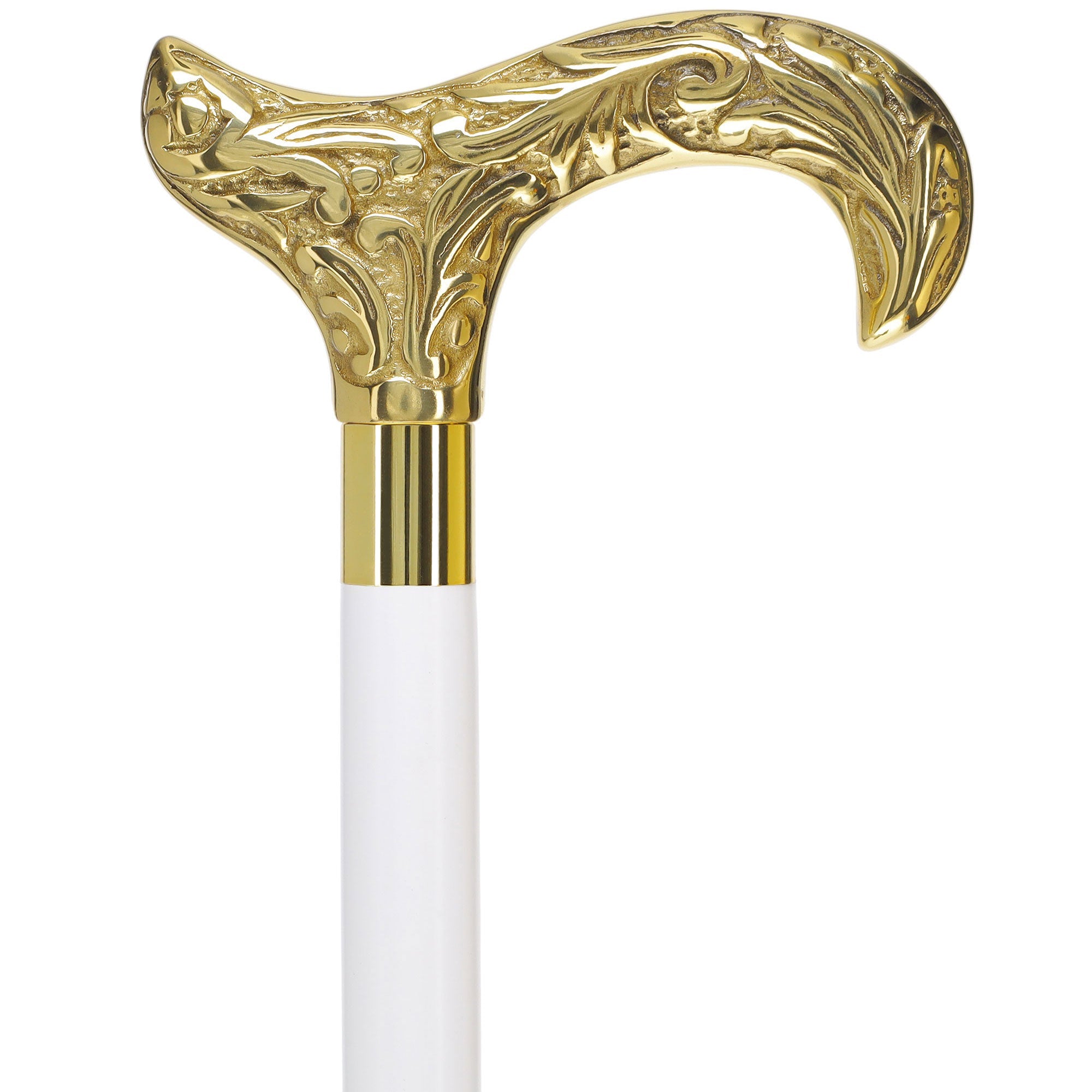 Scratch and Dent Premium Brass Derby Handle Walking Cane: Custom Shaft & Collar V2354 Where To Buy Cheap Real