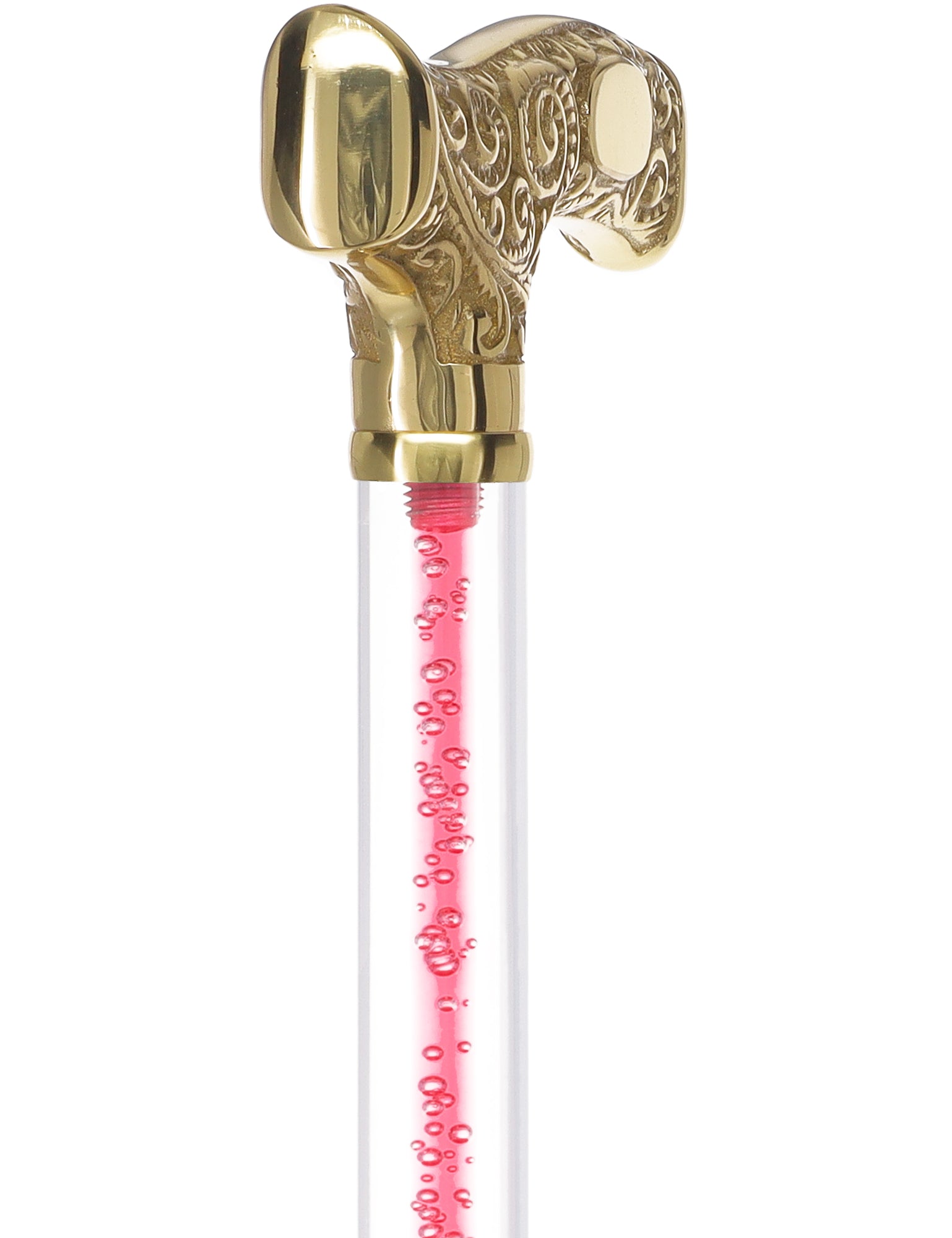 Make It Yours: Color Invisible Clear Shaft w/ Premium Brass Cane Cheap Best Store To Get