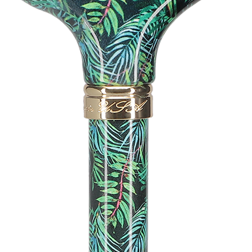 Midnight Breeze Designer Derby: Natural Green Patterned Handle Reliable Sale Online