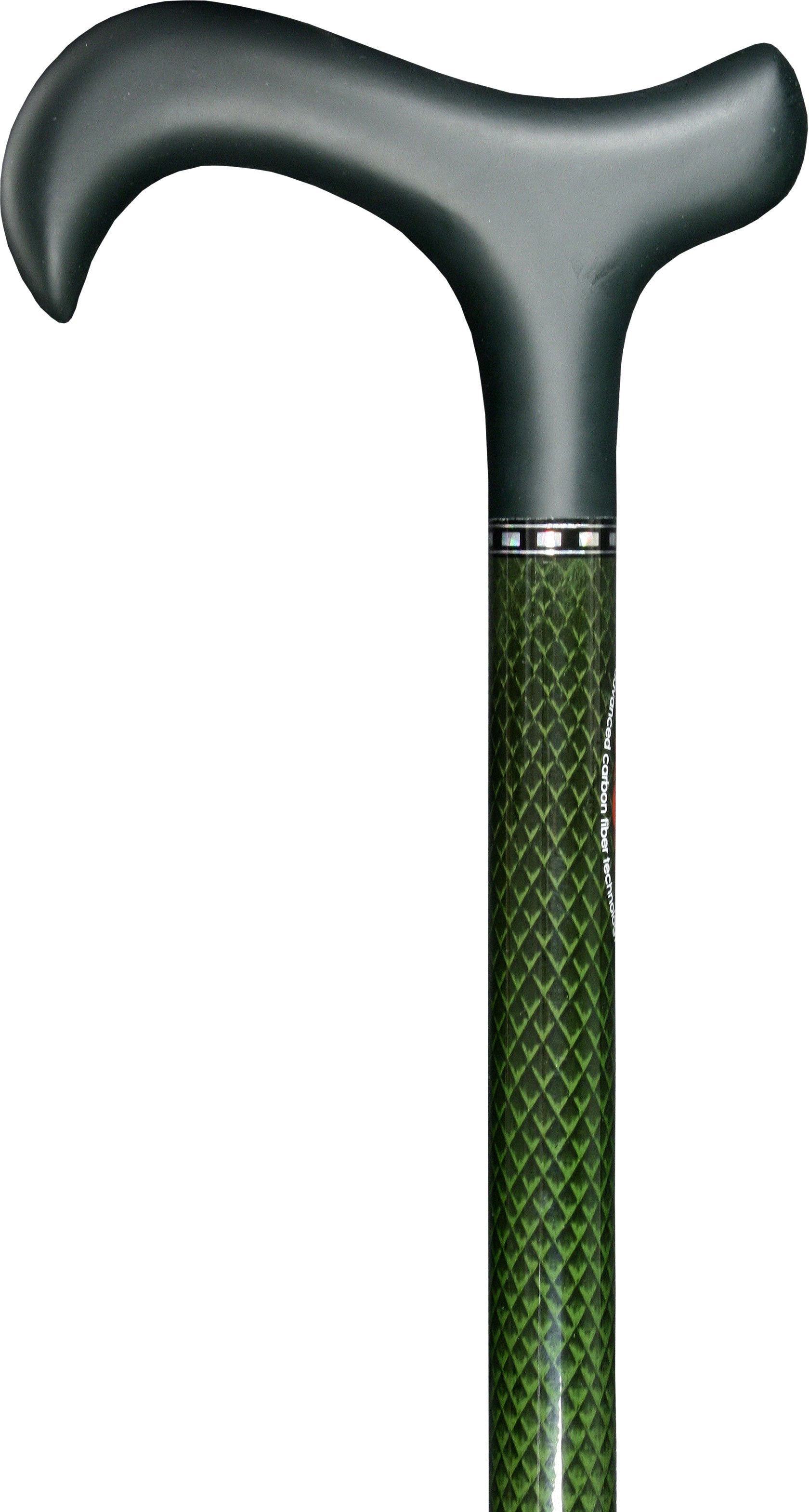 Scratch and Dent Green Derby Walking Cane With Triple Wound Carbon Fiber Shaft V1275 Discount Wholesale