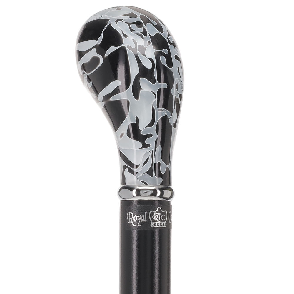 Black Onyx Knob Stick: Pearlescent Acrylic, Beechwood Cheap Sale Pay With Paypal