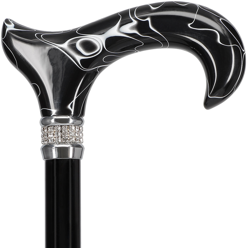 Scratch and Dent Black Pearlz Designer Adjustable Cane V2068 Sale Original