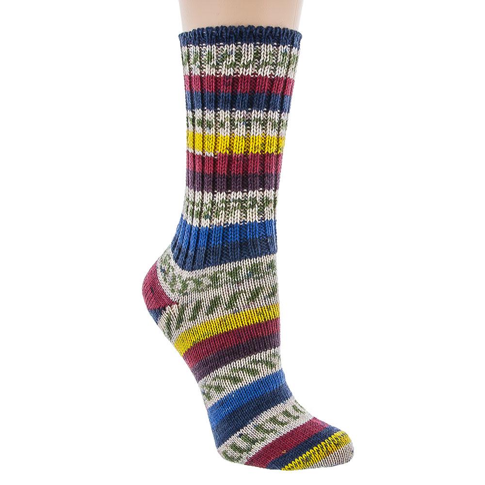 Ladies Delightful Tri Color Pattern Designer Irish Wool Country Socks Free Shipping Cheap Online