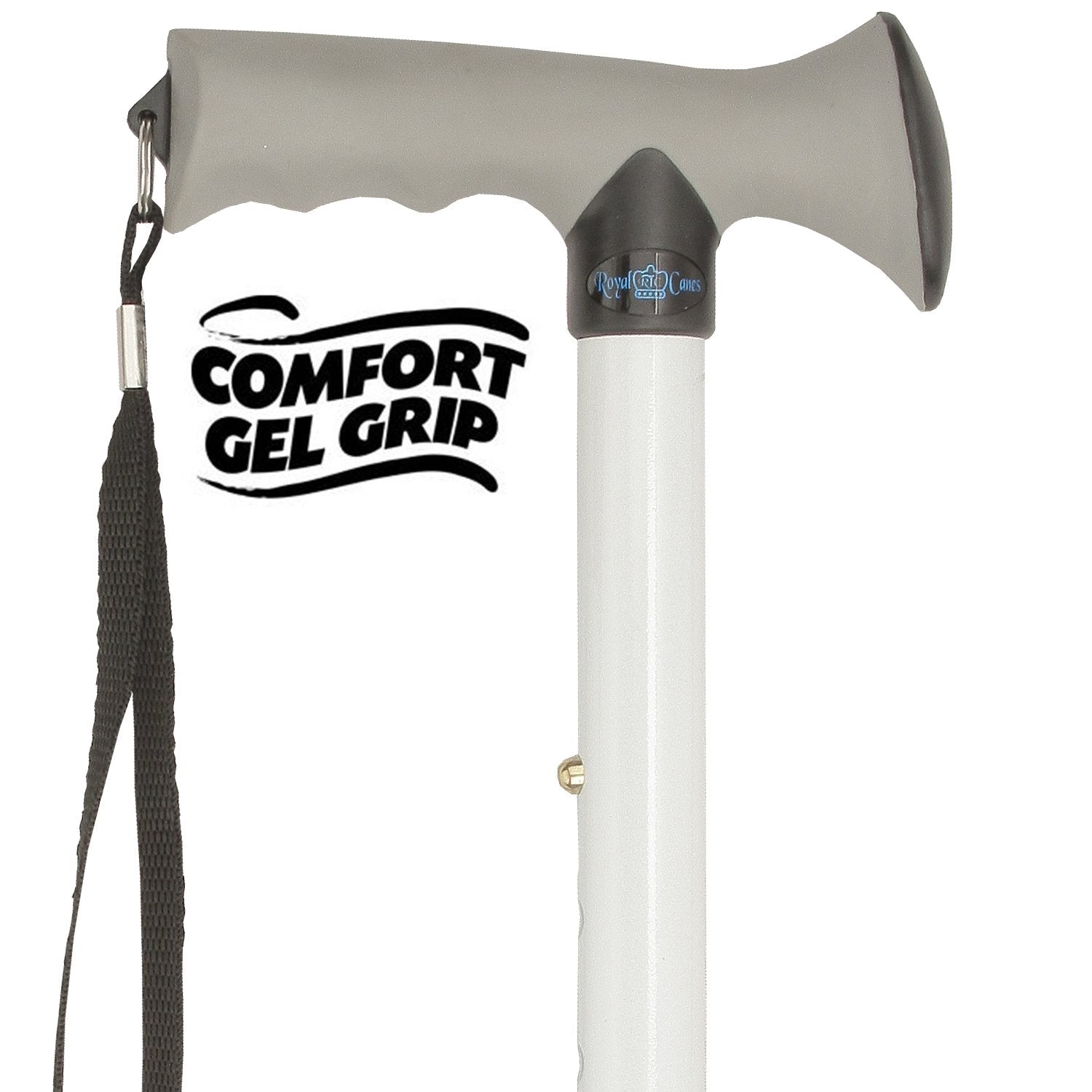 Scratch and Dent Folding Comfort Grip Cane White V1461 Clearance Wide Range Of