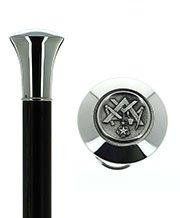 French Masonic Silver Plated Cane: Carbon Fiber Shaft Outlet Buy