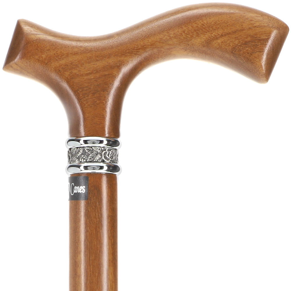 Scratch and Dent Fritz Afromosia Handle Cane with Afromosia Shaft V2013 Cheap Sale Online Online