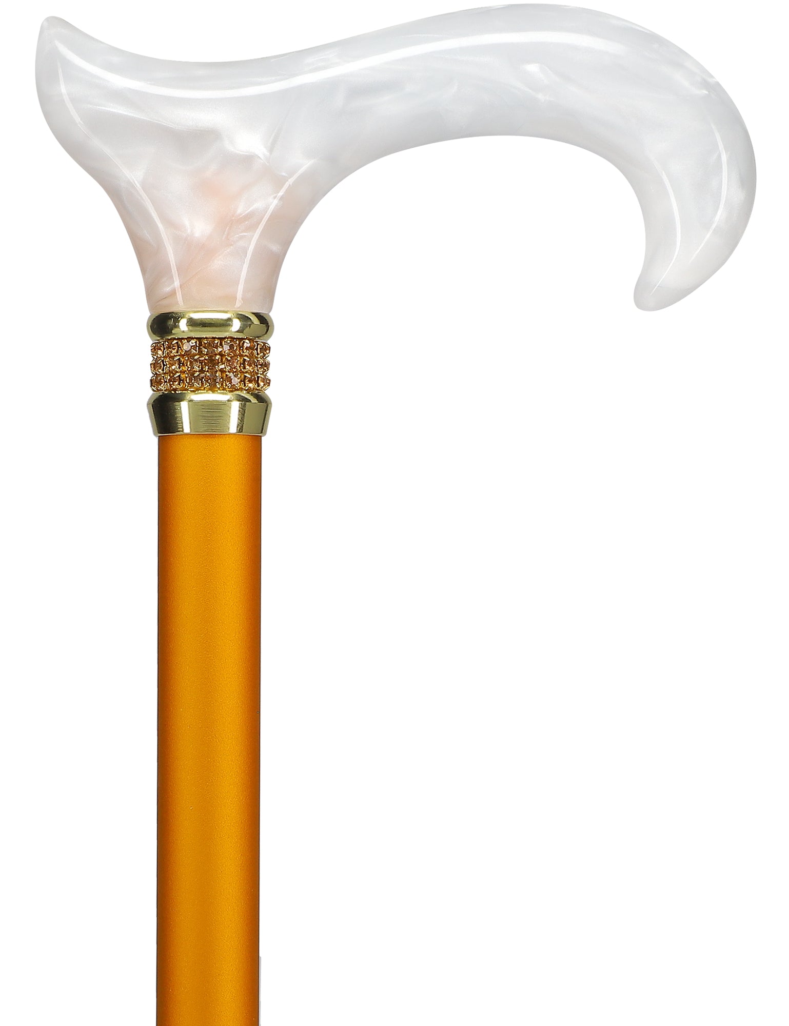 Rhinestone Designer Cane: Luxurious Golden Day Exquisite Pearlz Pre Order Online