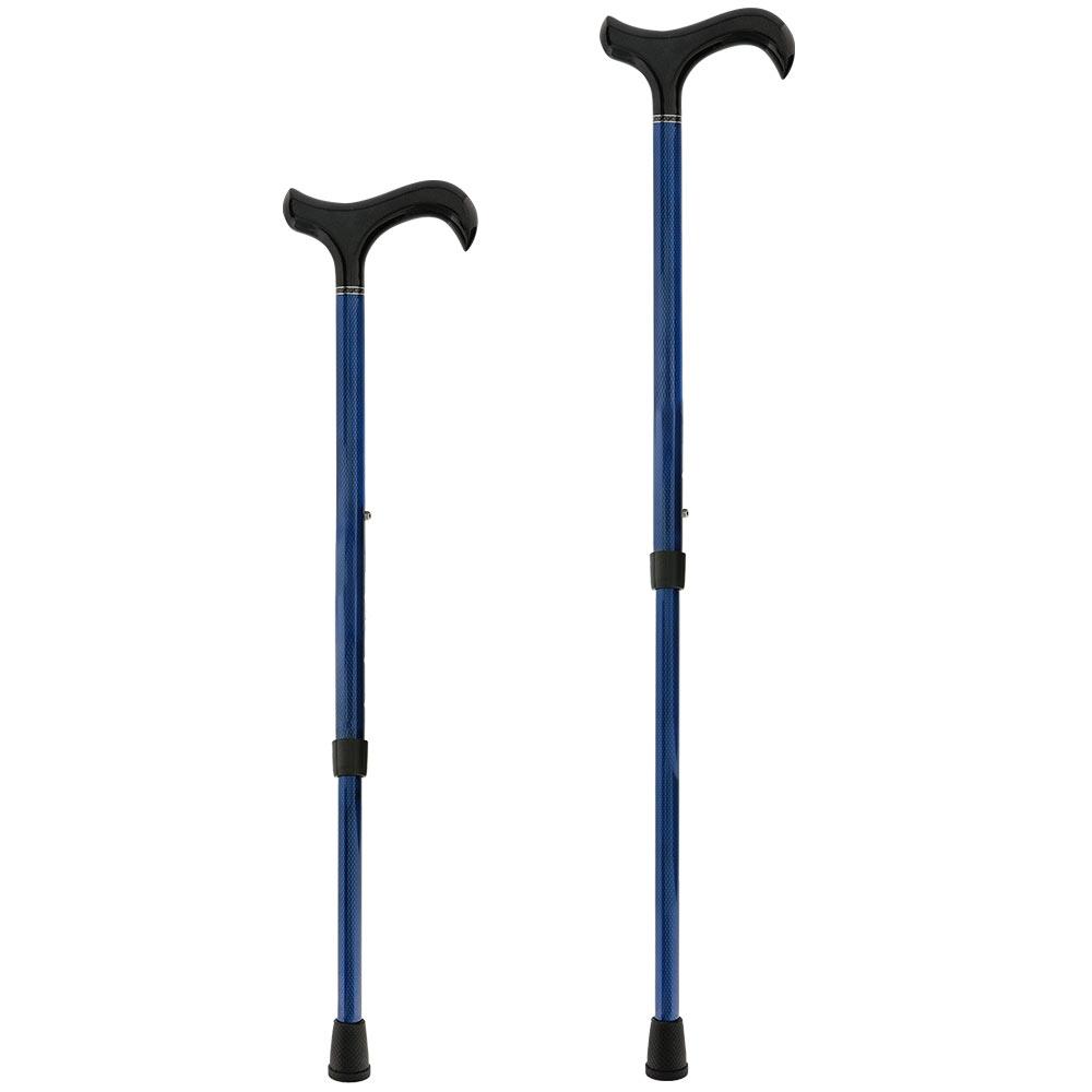 Scratch and Dent Blue Mesh Adjustable Derby Handle Carbon Fiber Walking Cane V1715 Free Shipping Release Dates