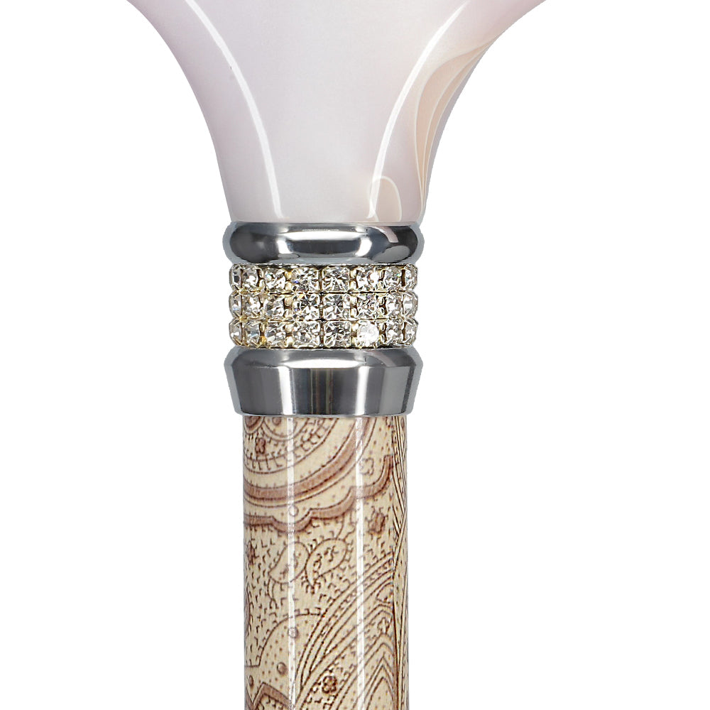 Scratch and Dent Creme Pearlz Designer Adjustable Cane V1697 Buy Cheap Cost