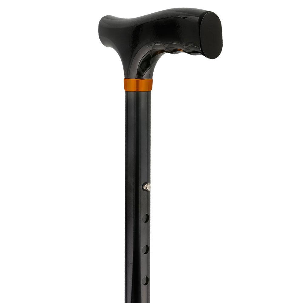 Scratch and Dent Black Adjustable Folding Cane with T Shape Handle V2228 Buy Cheap Footlocker Finishline