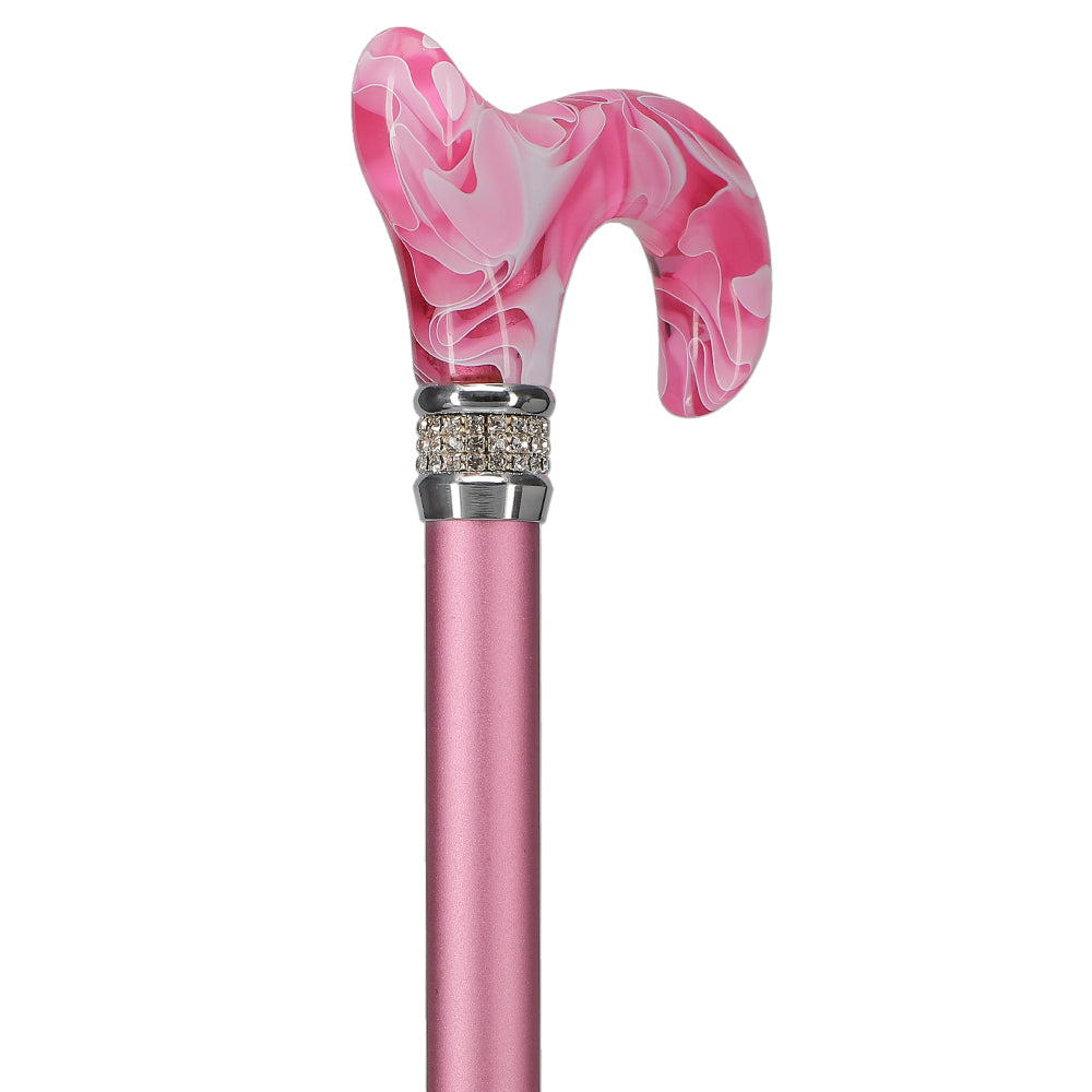 Scratch and Dent Pink Pearlz Designer Adjustable Cane V1717 Inexpensive For Sale