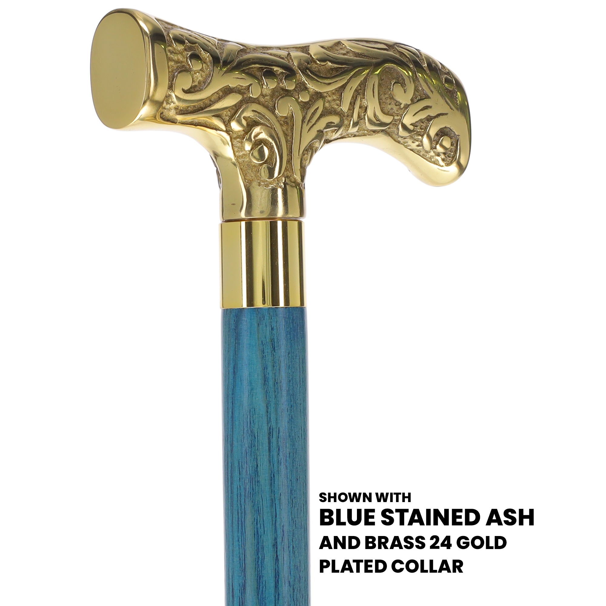 Premium Brass T-Shaped Handle Cane: Stained Custom Color Shaft Cheap Sale Enjoy