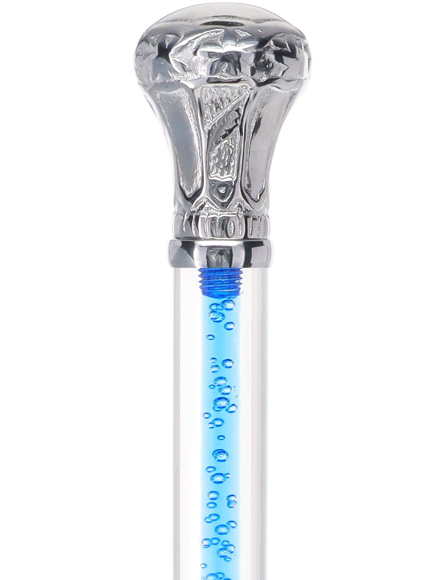 Color Crystal Elegance Chrome Knob Cane with Invisible Acrylic Shaft Options Sale In China
