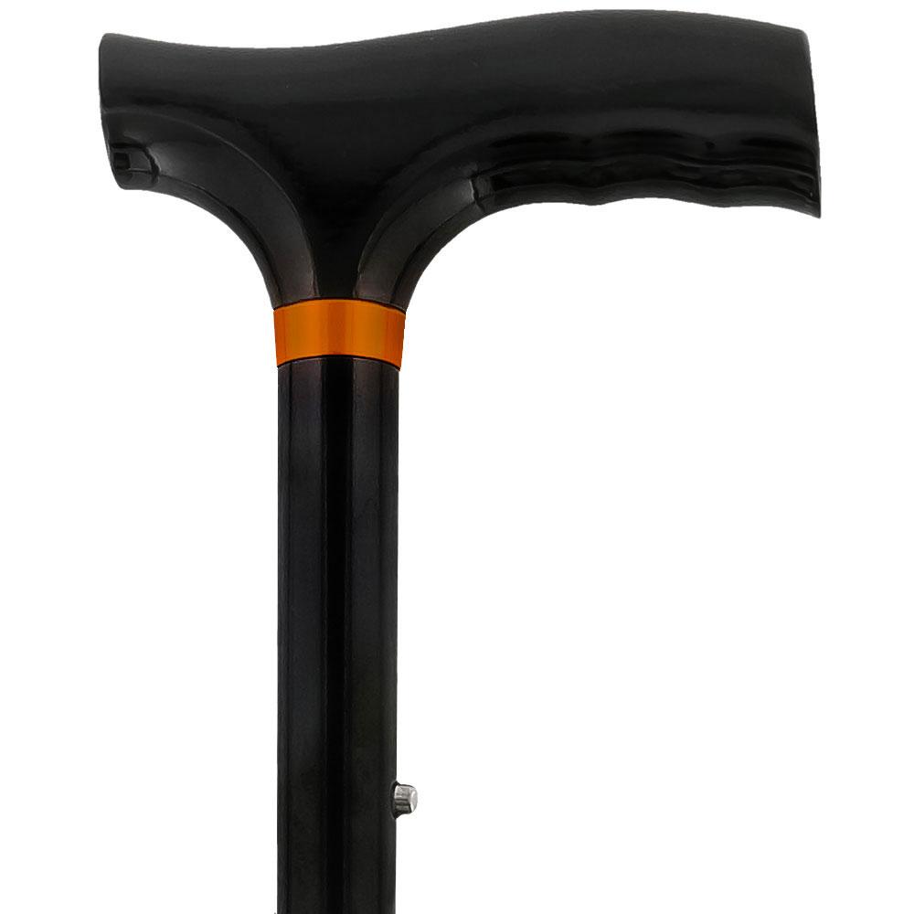 Scratch and Dent Black Adjustable Folding Cane with T Shape Handle V2228 Buy Cheap Footlocker Finishline