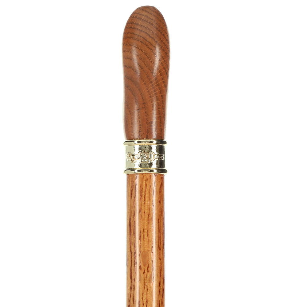 Scratch and Dent Genuine Oak Ergonomic Walking Cane with Embossed Brass RC Collar V2124 Tumblr Cheap Online