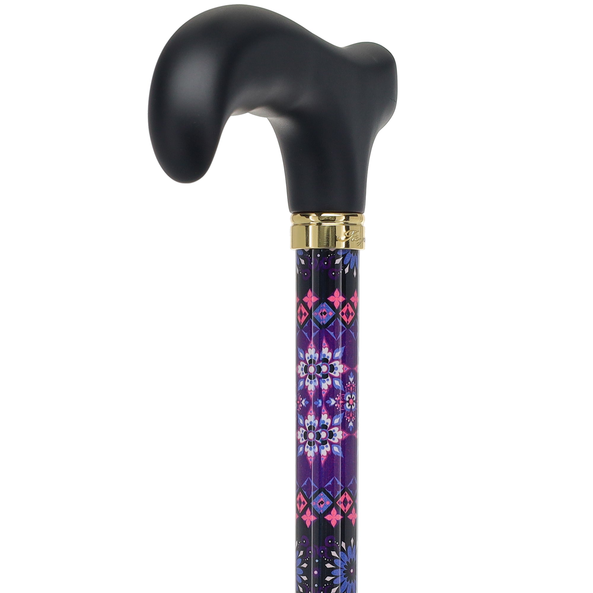 Pretty Purple Adjustable Derby Walking Cane with Engraved Collar w/ SafeTbase Genuine Cheap Online