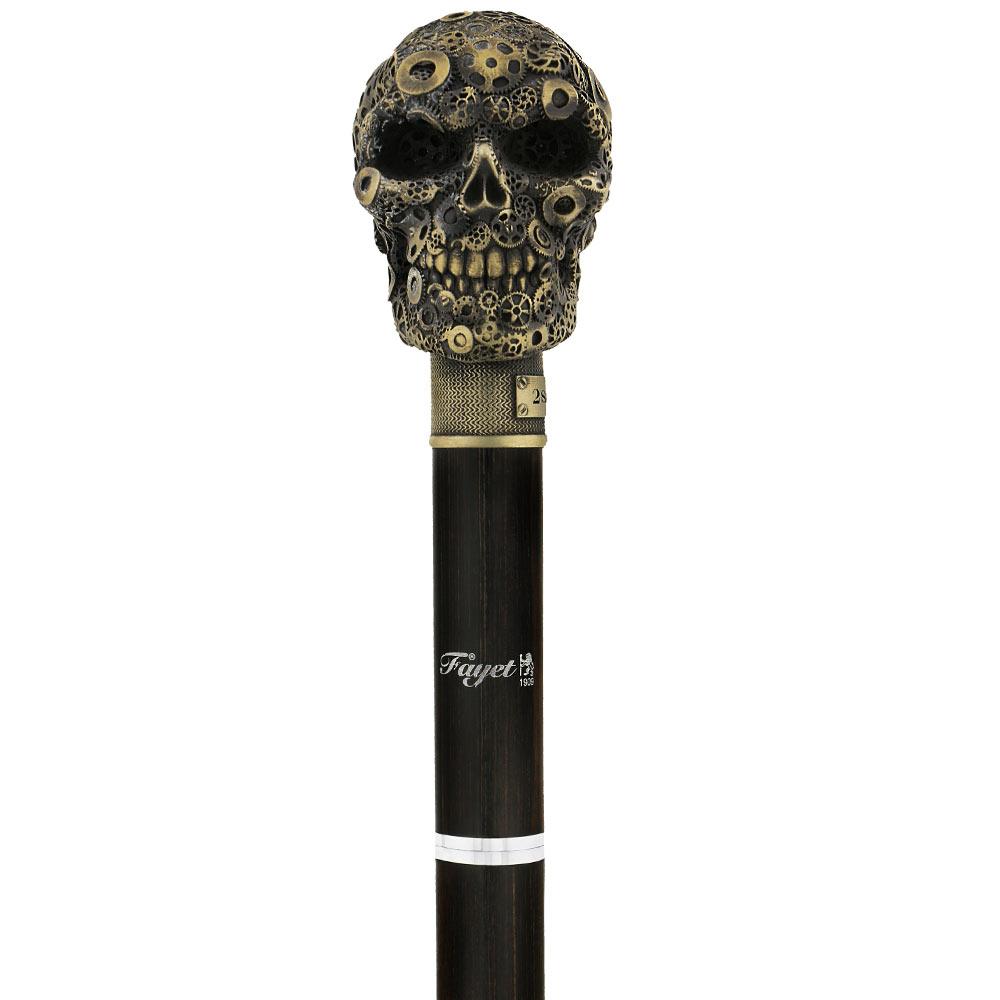 Steampunk Gears & Sword Cane w/ Black Stamina Wood Shaft (Designed by 2 Saints in Paris) Great Deals Cheap Pice