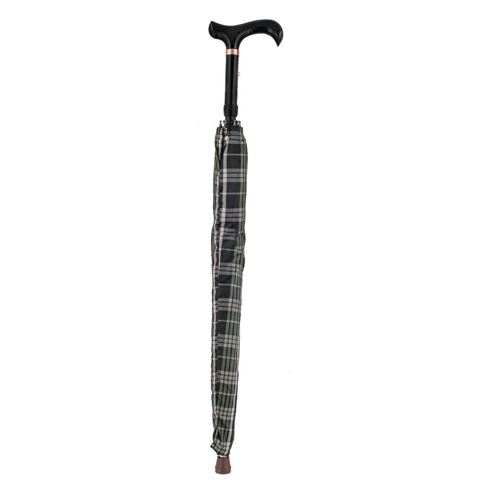 Scratch and Dent Plaid Umbrella Derby Adjustable Walking Cane w/ Auto Spring V1822 2025 Newest Sale Online