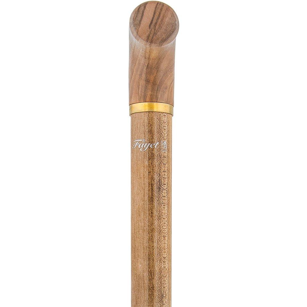 Scratch and Dent Corkscrew Cane Olivewood T Handle With Scorched Maple Wood Shaft V2211 2025 New Cheap Pice