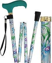 Scratch and Dent Adjustable Designer Folding Cane - Glorious Gardens Style V3436 Latest